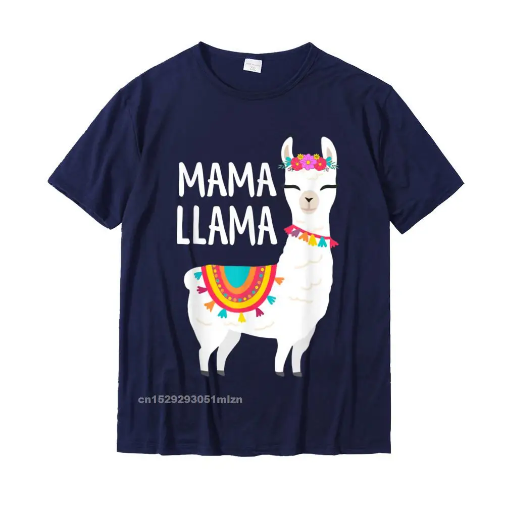  Men T-Shirt Family Group Tops T Shirt Pure Cotton Round Neck Short Sleeve Custom Tops Shirts Autumn Drop Shipping Mama Llama Funny Mothers Day Shirt Women Mom Birthday T-Shirt__5070 navy