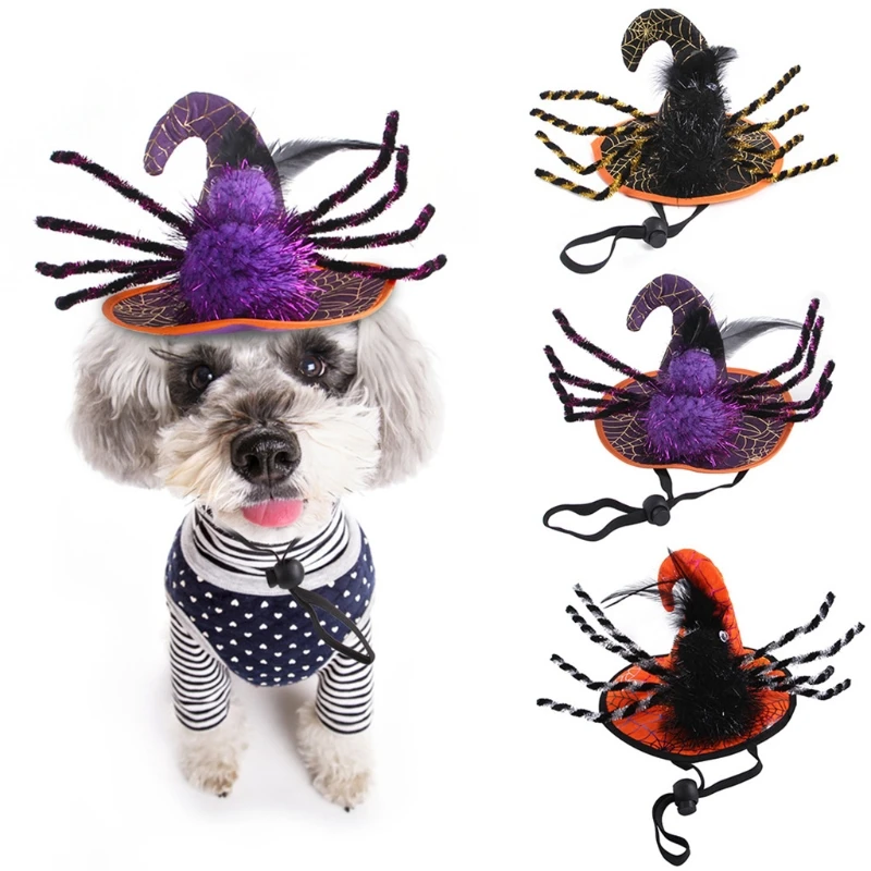 Halloween Witch Hat for Pet Dog Cat 