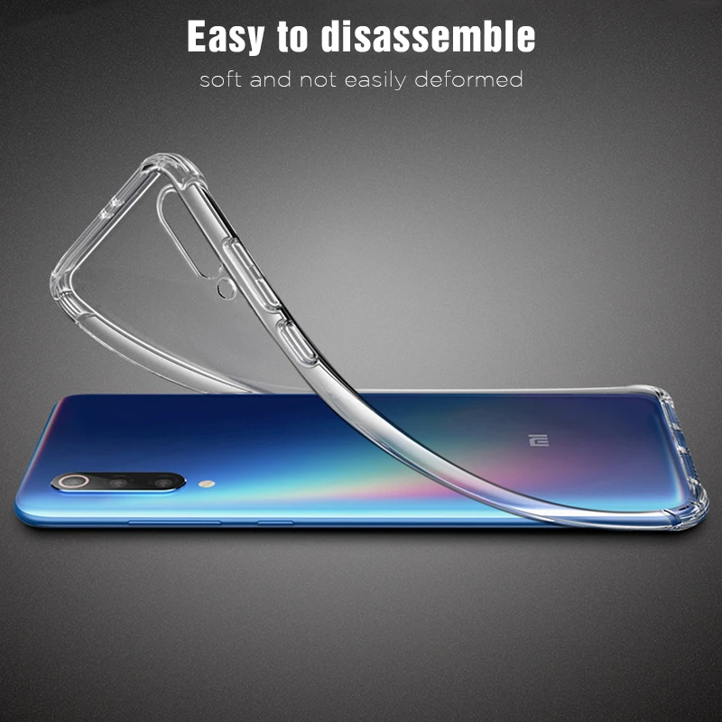 Противоударный чехол для Xiaomi mi 9 8 SE 6 A2 Lite A1 6X9 x 3 2S TPU Pocophone F1 воздушная сумка