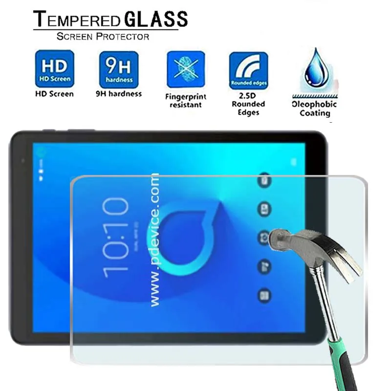 For Alcatel 1T 10 -Premium Tablet 9H Tempered Glass Screen Protector Film Protector Guard Cover tablets case Tablet Accessories