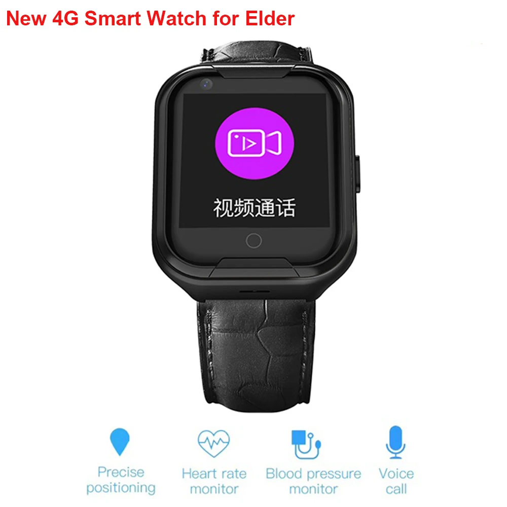 

New 4G Smart Watch Elder Old Men Women Sleep Heart Rate Blood Pressure Monitor HD Voice Chat SOS Fall-down Alarm Wirstband