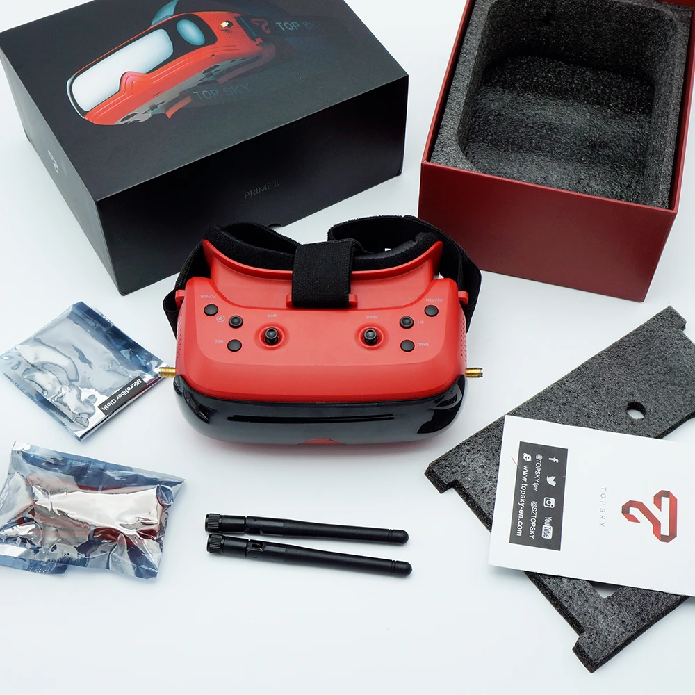 TOPSKY PRIME II 2 FPV Goggles 480& 320 дисплей 58-72 мм IPD DVR Встроенный сменный для Emax TinyhawkS Mini FPV гоночный Дрон