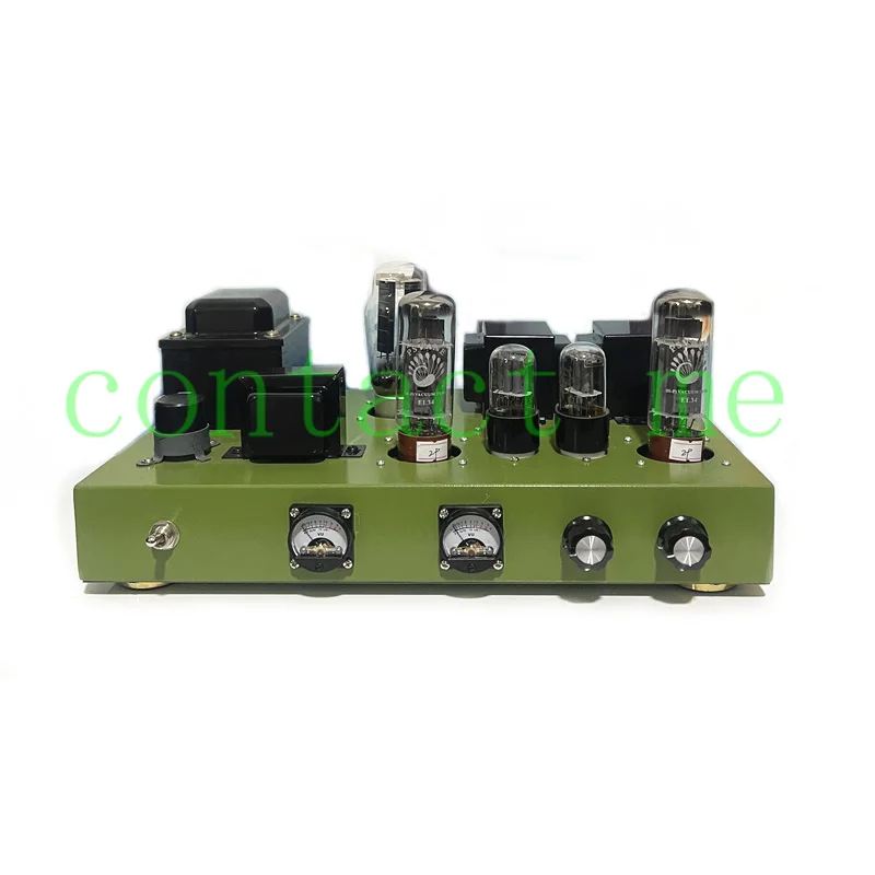 Re-engraved Japanese EL34 high-power fever tube amplifier bile rectifier single-ended Class A amp. sound mellow and natural |