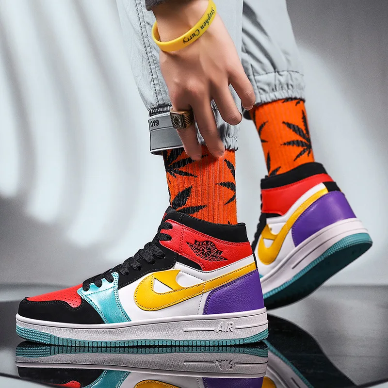 

2020 Spring Trend New Style AJ2-Style Large Size COUPLE'S Shoes Casual Extra High Running Athletic Shoes Men's Sneakers