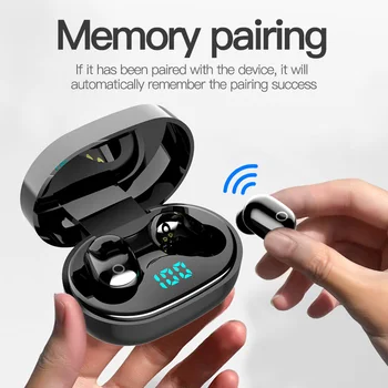 

Headset 5.0 bluetooth headset TWS digital display touch wireless bluetooth headset dual earphone mini invisible earplug waterpro