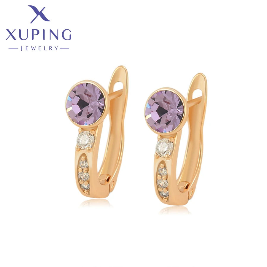 Xuping Jewelry Fashion New Arrival Crystals Earrings For Women Girl