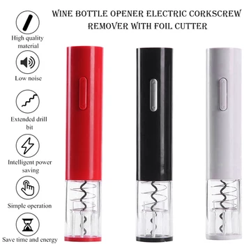 

Cordless Corkscrew Wine Opener Automatic Foil Cutter Electric Wine Bottle Openers Portable 1