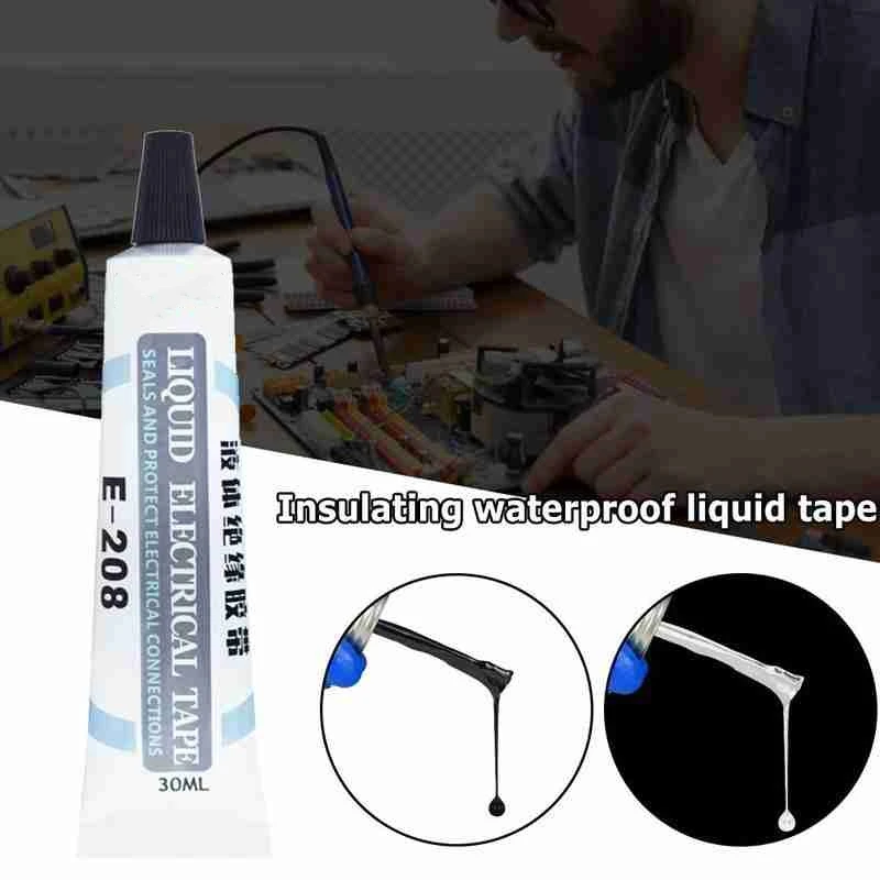 

Liquid Insulation Tape 30ml High Temperature Resistant Flame Retardant Welding Glue For Engine Circuit Board Waterproof Sealant