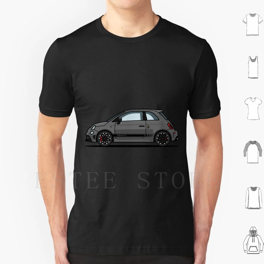 Abarth 595 Olga T Shirt Diy Big Size 100% Cotton