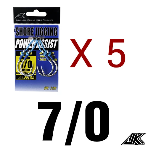 JK Пай Мощность помочь двойной 1/0 3/0 5/0 7/0 9/0 11/0 Heavy Duty 4X крючковый лов рыболовные крючки и морского тунца джиг рыболовные принадлежности - Цвет: 7 l 0 -5packs