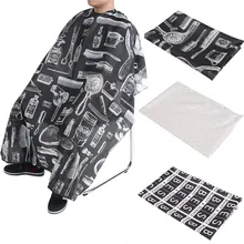 3 модели, парикмахерский фартук, накидка для стрижки волос, водонепроницаемая ткань, накидка для стрижки волос, парикмахерский салон, стильное платье, Парикмахерская накидка