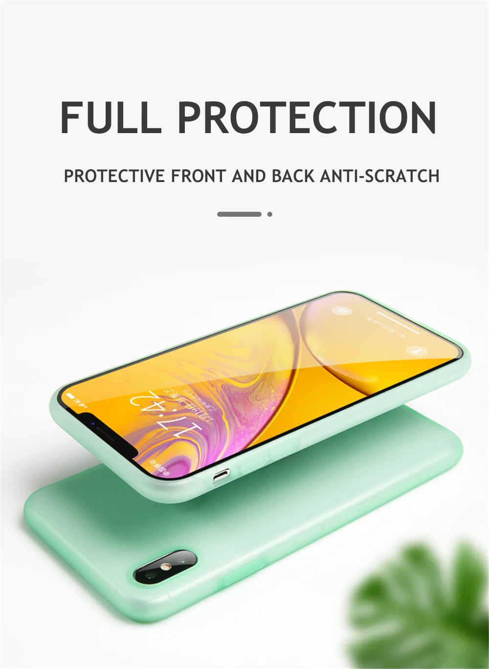 Прозрачный чехол для iPhone 11 Pro XS Max X XR 6 6S 8 7 Plus, тонкий мягкий прозрачный карамельный чехол, силиконовый матовый сосна зеленый