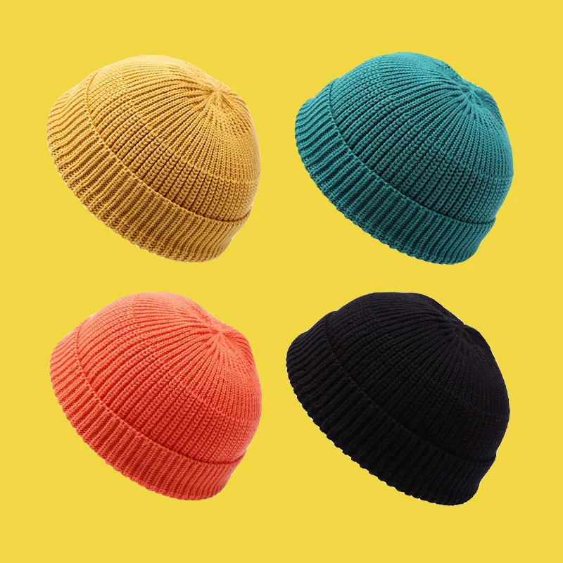 

DYROREFL Melon Skin Hat Summer Thin Knit Cornered Landlord Yarn Hipster Hip Hop Hat Day Sailor Ordinary Versatile Hat 059