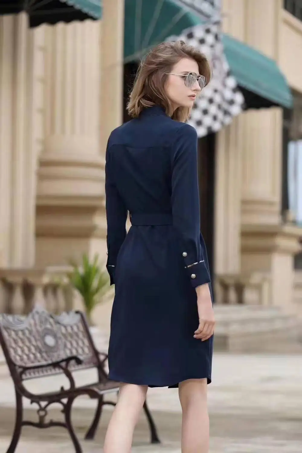 Распродажа осеннее Брендовое платье новое женское Высокое качество элегантное