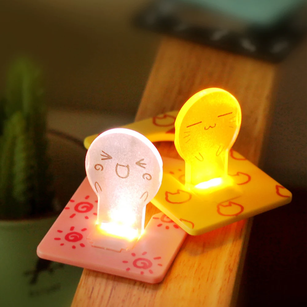 

Simple Night Light Girl Electronic Bedroom Creative Wall Portable Cartoon Decorative Light Card Light Night Light