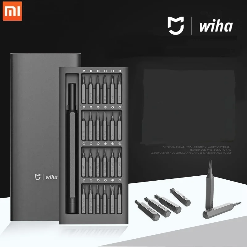 

Original For Xiaomi Mijia Wiha Daily Use Screw Kit 24 in 1 Precision Magnetic Bits Screw Driver smart home Repair Tools