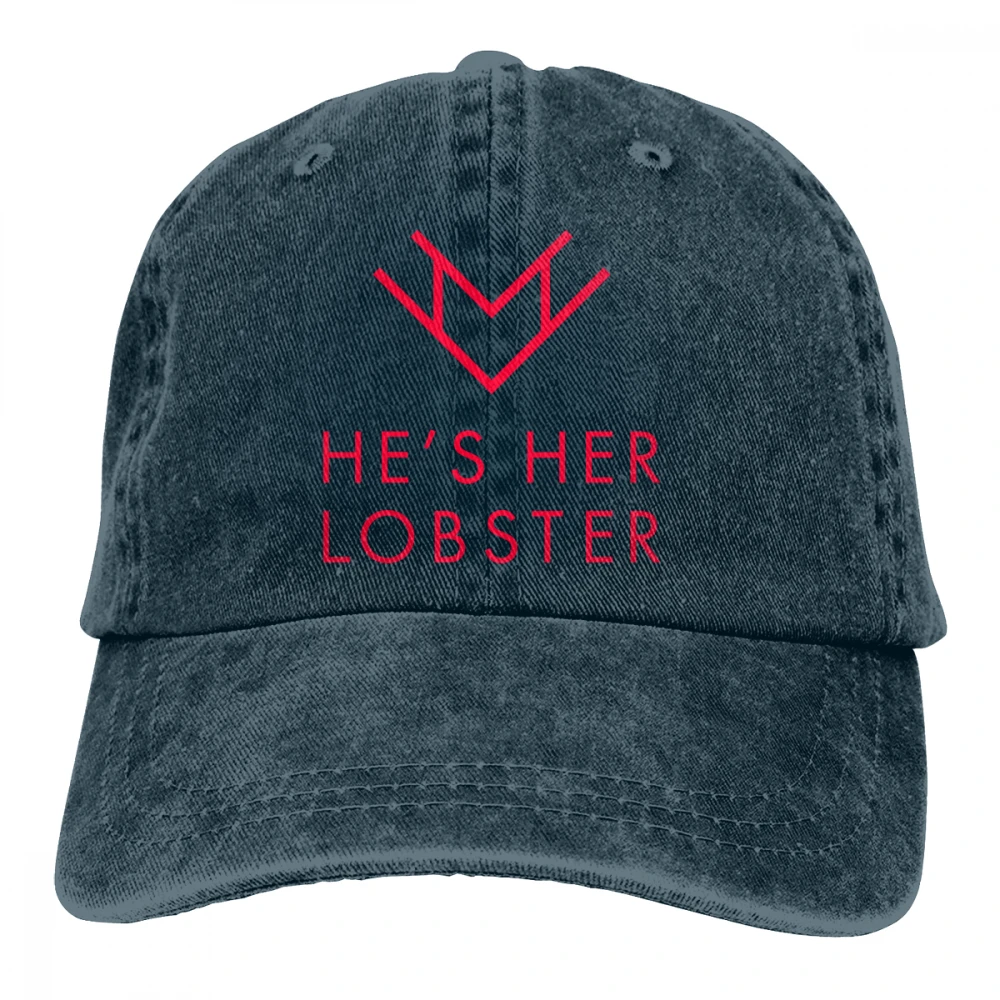 Он ее Омаров Casquette черный унисекс Мужские Женские джинсовые бейсболка с ремешком кепки Регулируемый Гольф папа шляпа