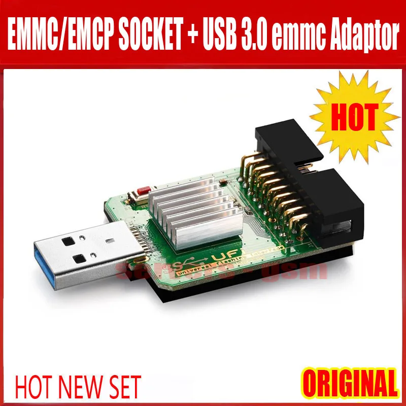 Lite USB 3,0 адаптер для EMMC+ EMMC/EMCP разъем(FBGA 153/169/162/186/221/254) Тесты гнездо адаптера для уфи-коробка
