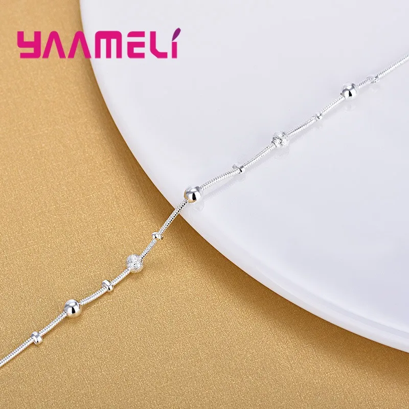 Trendy Women Foot Chains Adjustable Mujer Charm 925 Sterling Silver Color Anklets Bohemia Jewelry Summer Holiday Design - Image 5