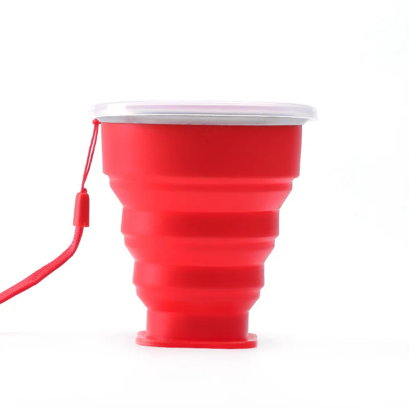 Наружная Портативная Складная Многофункциональная портативная складная чашка креативная силиконовая складная гелевая телескопическая чашка для путешествий