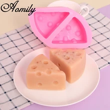Aomily 3 размера милый 3d-силикон в форме сыра для шоколада, желе, конфет форма для самостоятельного изготовления торта кондитерского бара ледяной блок формы для выпечки