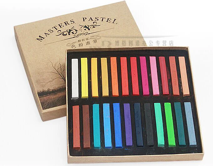 Fashion Painting Chalk 24 Colors for Dye Hair Crayon for artist AGW021 colored crayons