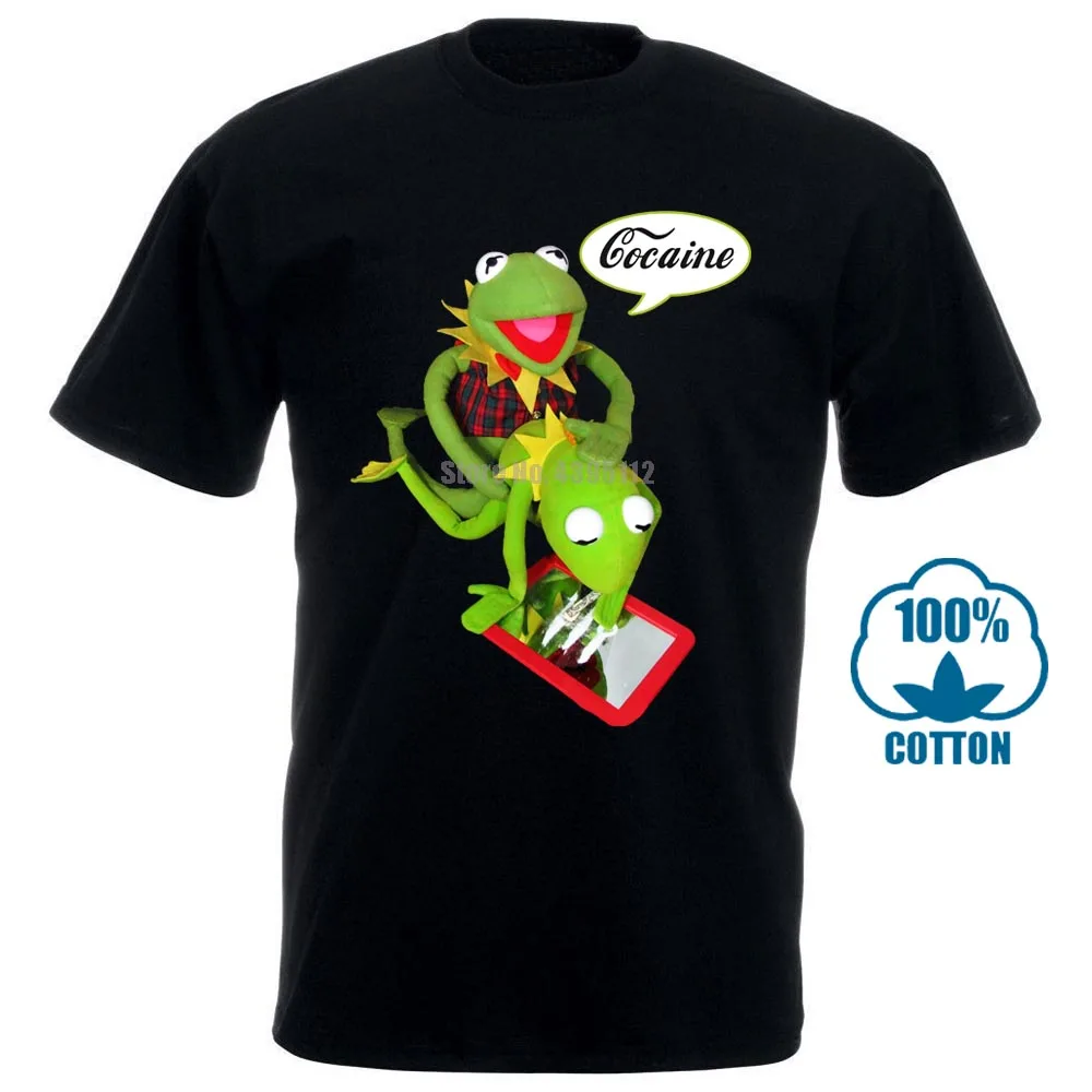 Kermit Cocain футболка для вечеринок размер S Xxl мужские футболки модная одежда 2018