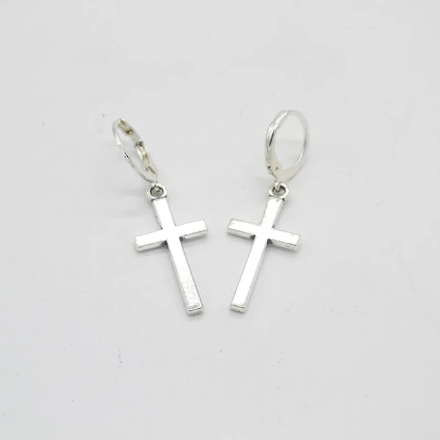 Newest Fashion Cross Pendant Cartilage Drop Dangle Earrings: A Cool Addition to Your Jewelry Collection