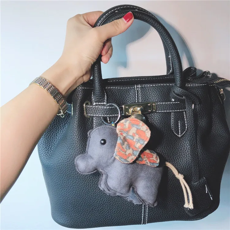Милый слон-брелок женский личный автомобильный брелок корейское кольцо