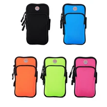 16,5*9 см универсальная водонепроницаемая Спортивная нарукавная сумка с отверстием для наушников для бега, фитнеса, велоспорта, пеших прогулок, мобильного телефона, нарукавная сумка