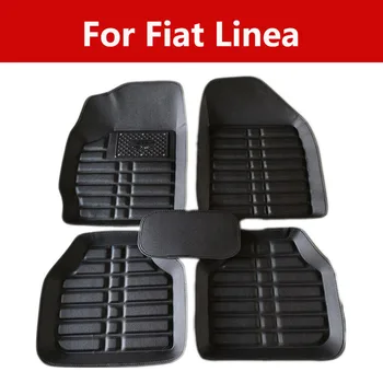 

Car Interior Foot Pad Mats Wear-Resistant Non-Slip Wrapping For Fiat Linea Premium Quality Carpet Vehicle Floor Mats