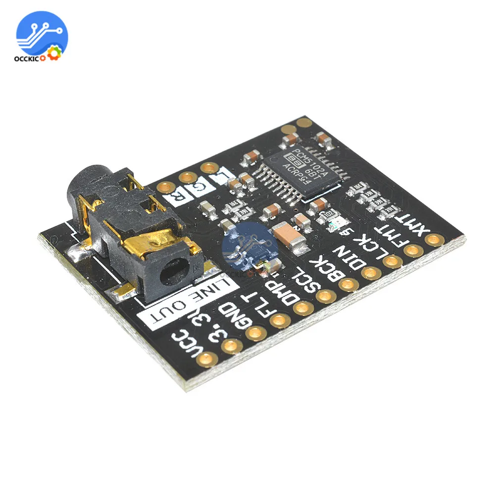 Raspberry Pi pHAT звуковая карта I2S интерфейс PCM5102 модуль DAC 24 битная плата со