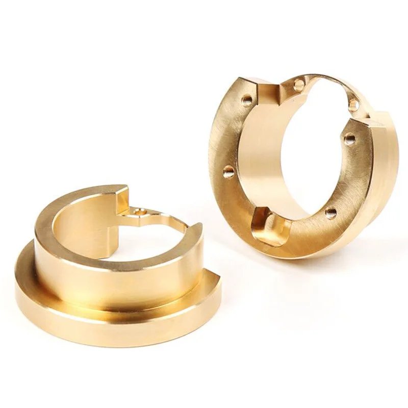 

RISE-2Pcs Brass Counterweight Balance Weight For 1/10 Rc Crawler Traxxas Trx-4 Trx4 82046-4