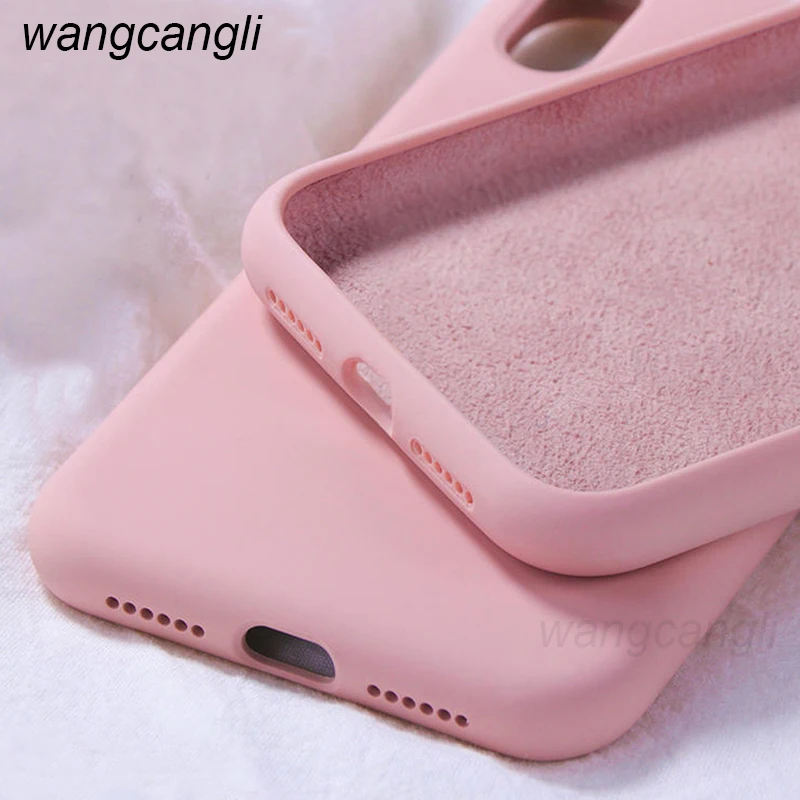Original Liquid Silicone Case For Xiaomi Redmi 7A 6A Note 8 7 6 5 K20 Pro Soft Mi 9T A1 A2 9 SE Lite Mix 3 2 Cover |