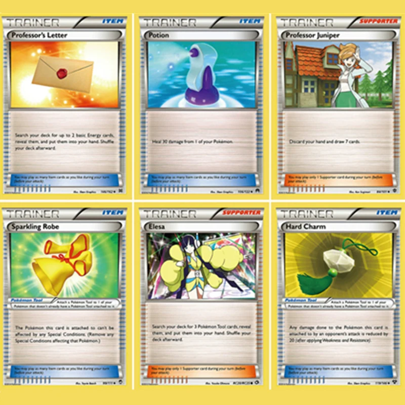 50 шт./компл. Pokemon PTCG битва N карт энергии тренер карточки для реквизита без Повторите игра коллекция карточная игра подарки для Для детей игрушки