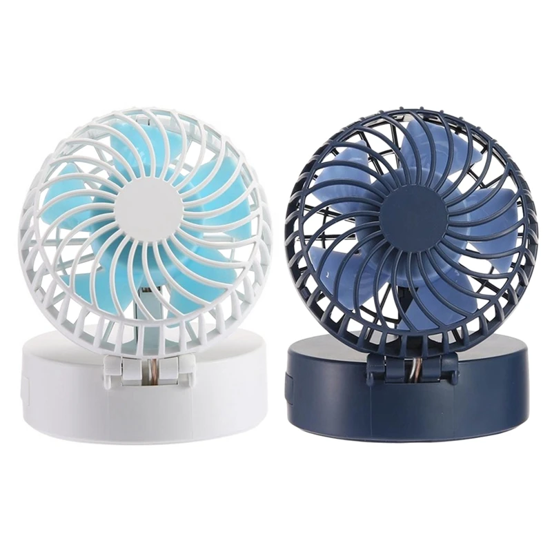 

2 Set Portable Handheld Fan Mini Portable Outdoor Necklace Fan 3 Speeds 180 Degree Rotating Adjustment for Home Travel - 1 Set