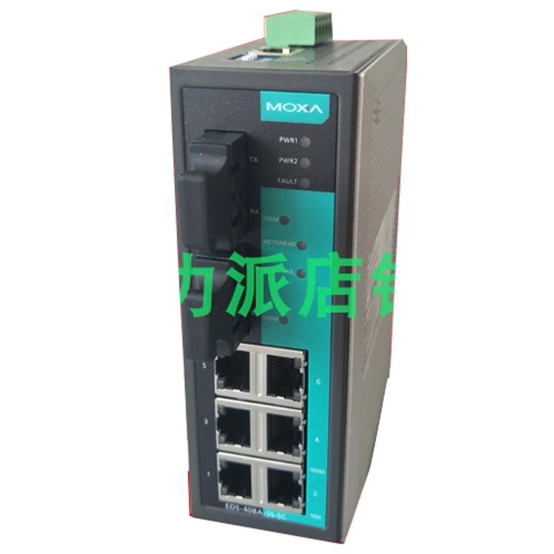 

New Original Spot Photo For MOXA EDS-408A-SS-SC Industrial Ethernet Switch 2 Single-Mode Optical 6 Electrical Ports