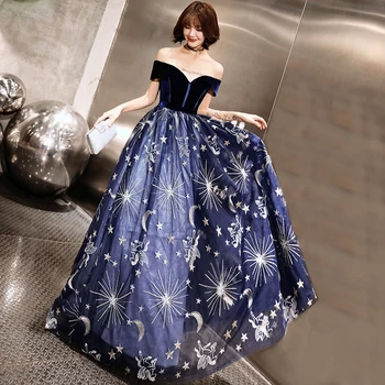 

Bride Party Dress Womens Slash Neck Floor-Length Evening Cheongsam Noble Elegant Long Qipao Gown Clothes Vestido XS-XXL