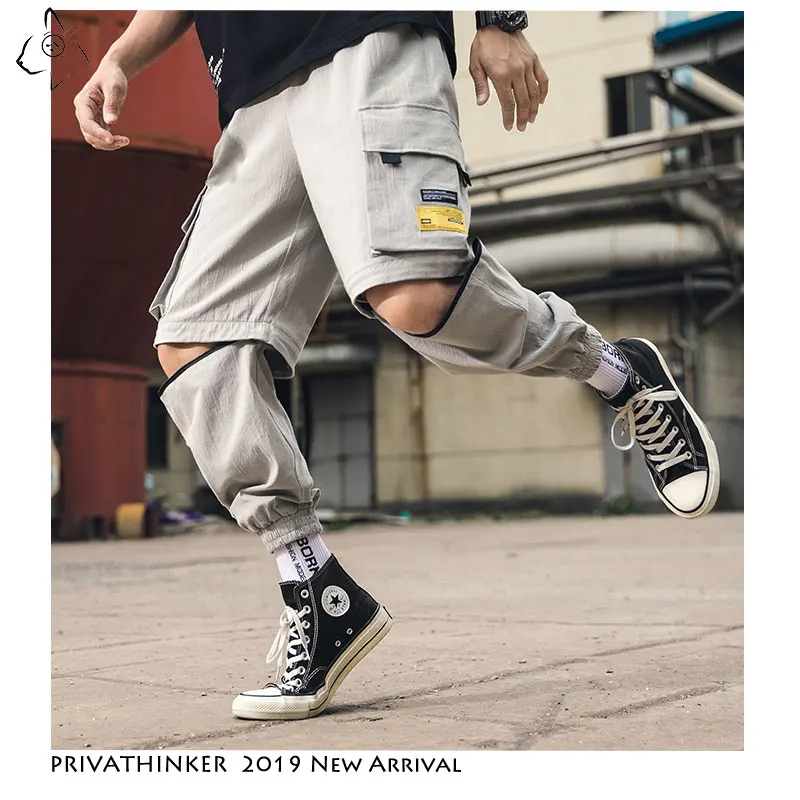 Privathinker мужские повседневные брюки карго осень 2020 уличная одежда джоггеры