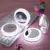 LED Mini Makeup Mirror Hand Held Fold Small Portable Micro USB Connect Cable Chargeable Cosmetic Mirror LED Light UpPortable