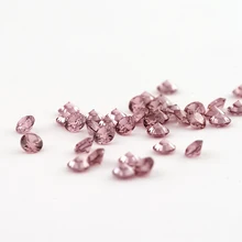 

1mm~3mm Rhodolite Color Cubic Zirconia Stone Round Shape Europe Machine Cut Loose CZ Synthetic Gemstone For Jewelry