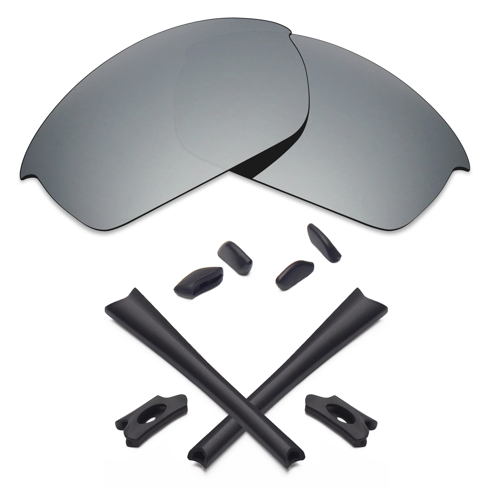 Silver Titanium Mryok ПОЛЯРИЗОВАННЫЕ замены оптические линзы для Oakley Бронежилет солнечные очки к куртке линзы(срок службы линзы только)-несколько вариантов - Цвет линз: Silver Titanium