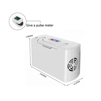 شراء3L/MIN مُكثّف أوكسجين مولد 110V/220V داخليّ رجل مسن أكسجين آلة مع سيارة تعمل بالبطارية شاحن هواء منقي
