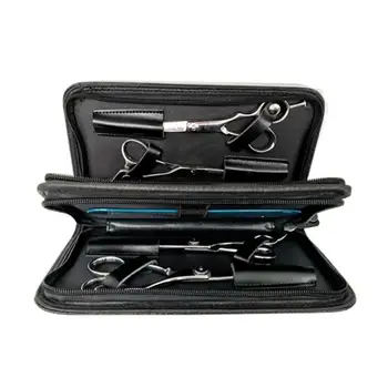 

Portable PU Leather Hair Scissors Cases Affordable Easy Use Hairdressing Tools Multi-function Waist Clutch Holder