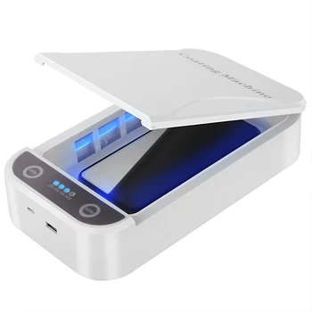 

Portable UV Sterilizer Cellphone Disinfection Box With USB Cable Dual UV Lights For Any Small Items Fit To 6.5 Inch Smartphone