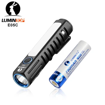 

Lumintop E05C LED Flashlight CREE XHP HI 550 LM Rechargeable Tactical Flashlight with Magnetic Tail by 14500 Battery for Camping