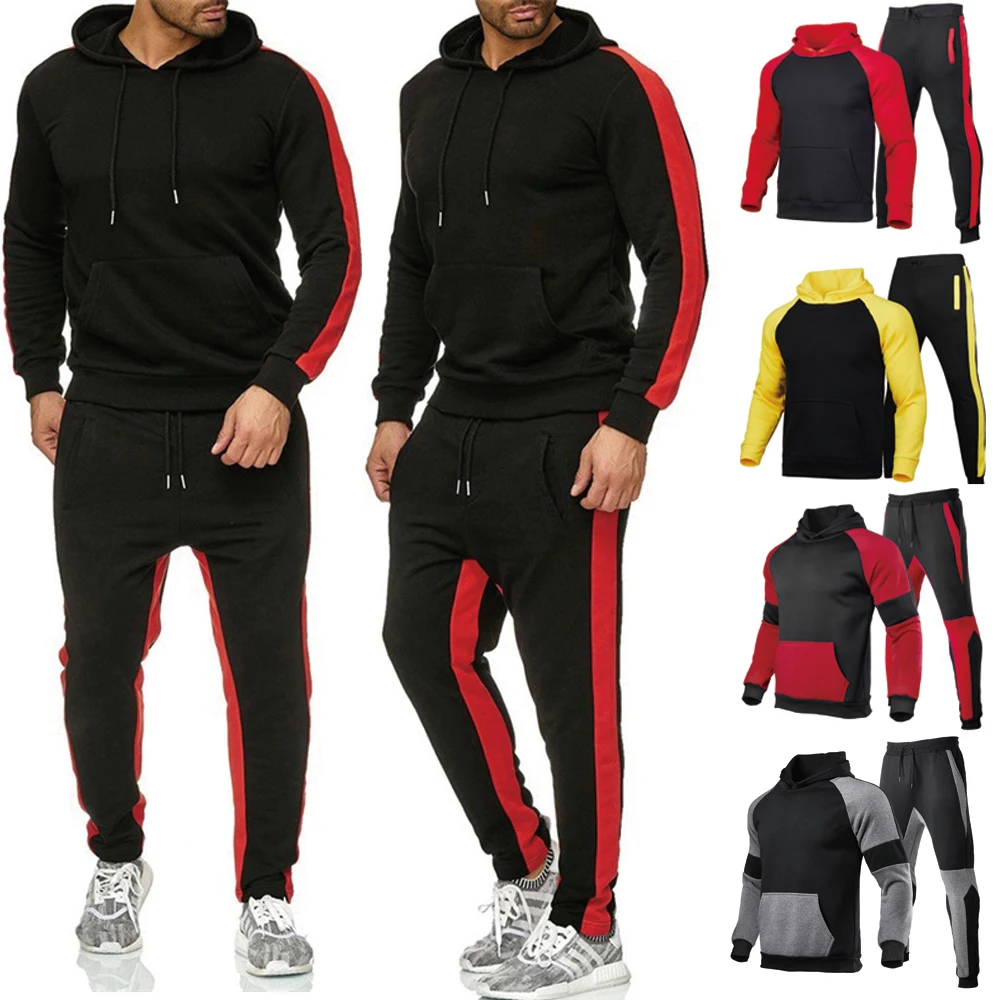 INFLATION Men's Tracksuit Suit Winter Warm Velvet Tracksuit Mens Casual  Solid Sweatpant Set Unisex Jogging Suit - AliExpress