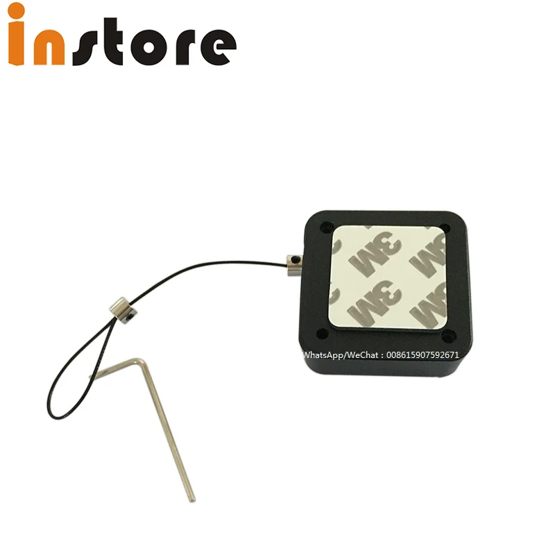 50 Pieces Mechanical Security Recoiler Anti Theft Cable Counter Top, Retractable Pull Box For Merchandise