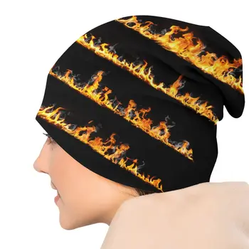 Fire Design Bonnet Hats Fashion Goth Outdoor Skullies 2