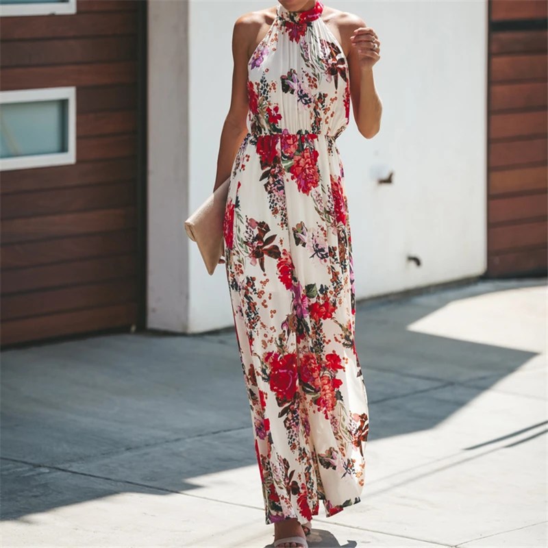 Длинное Женское Платье Без Рукавов фото 14